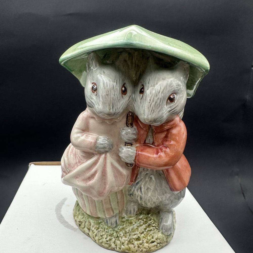 BESWICK - Beatrix Potter *GOODY &‎ TIMMY TIPTOES* Cute Animal Figurine Umbrella